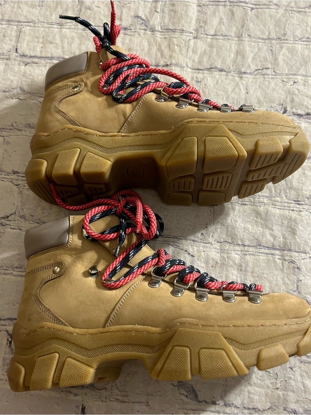 ANOTHER PROJECT HEDWIG HIKING BOOTS CHUNKY LUG SOLES ANTHROPOLOGIE SIZE 37